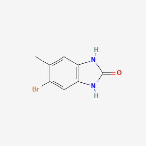 molecular formula C8H7BrN2O B1278290 5-溴-6-甲基-1H-苯并[d]咪唑-2(3H)-酮 CAS No. 634602-92-9