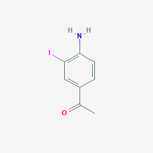 molecular formula C8H8INO B1278300 1-(4-氨基-3-碘苯基)乙酮 CAS No. 97776-06-2