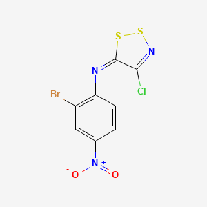 molecular formula C8H3BrClN3O2S2 B1278306 2-溴-N-(4-氯-5H-1,2,3-二噻唑-5-亚甲基)-4-硝基苯胺 CAS No. 220301-84-8