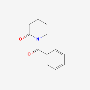 molecular formula C12H13NO2 B1278321 1-苯甲酰哌啶-2-酮 CAS No. 4252-56-6