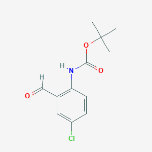 molecular formula C12H14ClNO3 B1278324 (4-氯-2-甲酰基苯基)氨基甲酸叔丁酯 CAS No. 260559-52-2