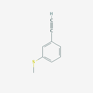 molecular formula C9H8S B1278330 1-乙炔基-3-(甲硫基)苯 CAS No. 210905-75-2