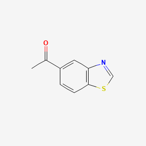 molecular formula C9H7NOS B1278334 1-(Benzo[d]thiazol-5-yl)ethanone CAS No. 90347-90-3