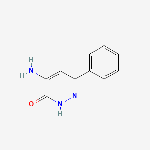 B1278335 4-amino-6-phenyl-2H-pyridazin-3-one CAS No. 89868-06-4
