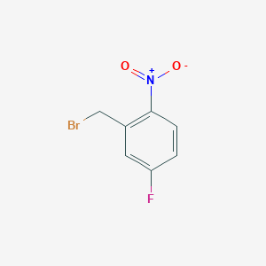 molecular formula C7H5BrFNO2 B1278343 2-(溴甲基)-4-氟-1-硝基苯 CAS No. 82420-35-7