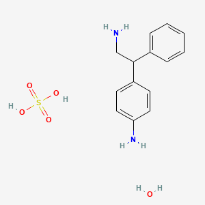 p-Amino-beta-phenylphenethylamine sulfate monohydrate