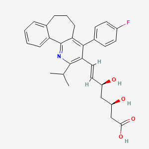 (3R,5S,6E)-7-(4-(4-Fluorophenyl)-6,7-dihydro-2-(1-methylethyl)-5H-benzo(6,7)cyclohepta(1,2-b)pyridin-3-yl)-3,5-dihydroxy-6-heptenoic acid