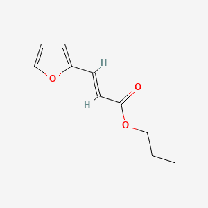 molecular formula C10H12O3 B12783847 Propyl 3-(2-furyl)acrylate CAS No. 63485-68-7