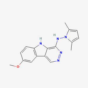 5H-Pyridazino(4,5-b)indol-4-amine, N-(2,5-dimethyl-1H-pyrrol-1-yl)-8-methoxy-