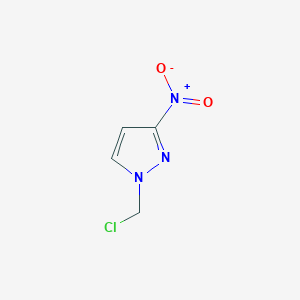 molecular formula C4H4ClN3O2 B012784 1-(chloromethyl)-3-nitro-1H-pyrazole CAS No. 102388-00-1
