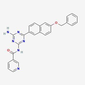 2-Amino-4-nicotinamido-6-(6-benzyloxy-2-naphthyl)-s-triazine