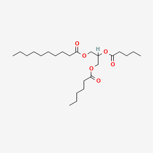 (3-Hexanoyloxy-2-pentanoyloxypropyl) decanoate