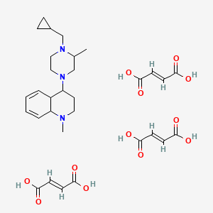 (E)-but-2-enedioic acid;4-[4-(cyclopropylmethyl)-3-methylpiperazin-1-yl]-1-methyl-3,4,4a,8a-tetrahydro-2H-quinoline