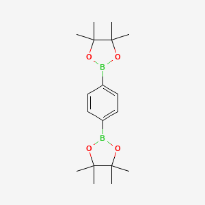 molecular formula C18H28B2O4 B1278415 1,4-双(4,4,5,5-四甲基-1,3,2-二氧杂硼环-2-基)苯 CAS No. 99770-93-1