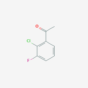 molecular formula C8H6ClFO B127842 1-(2-氯-3-氟苯基)乙酮 CAS No. 161957-57-9
