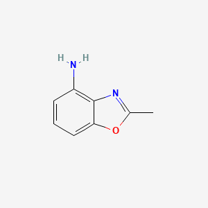 molecular formula C8H8N2O B1278422 2-甲基-1,3-苯并噁唑-4-胺 CAS No. 342897-54-5