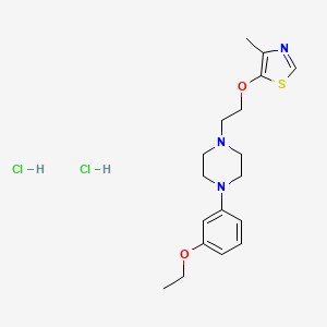 Piperazine, 1-(3-ethoxyphenyl)-4-(2-((4-methyl-5-thiazolyl)oxy)ethyl)-, dihydrochloride