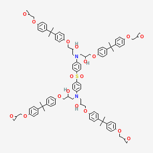 2-Propanol, 1,1',1'',1'''-(sulfonylbis(4,1-phenylenenitrilo))tetrakis(3-(4-(1-methyl-1-(4-(oxiranylmethoxy)phenyl)ethyl)phenoxy)-