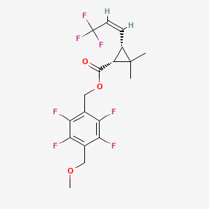 molecular formula C18H17F7O3 B12784294 Heptafluthrin, cis- CAS No. 1265899-06-6