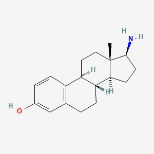 molecular formula C18H25NO B12784400 Aminoestradiol CAS No. 20989-33-7