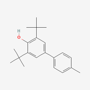 molecular formula C21H28O B12784520 3,5-Di-tert-butyl-4'-methyl-4-biphenylol CAS No. 6257-38-1