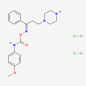 Propiophenone, 3-(1-piperazinyl)-, O-(p-methoxycarbaniloyl)oxime, dihydrochloride