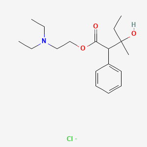 2-(diethylamino)ethyl 3-hydroxy-3-methyl-2-phenylpentanoate;chloride