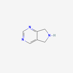 molecular formula C6H7N3 B1278472 6,7-dihydro-5H-pyrrolo[3,4-d]pyrimidine CAS No. 53493-80-4