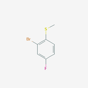 molecular formula C7H6BrFS B1278475 2-溴-4-氟苯硫醚 CAS No. 91524-70-8