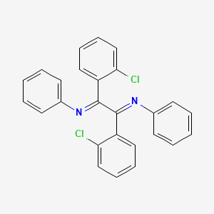 N-(1,2-Bis(2-chlorophenyl)-2-(phenylimino)ethylidene)aniline