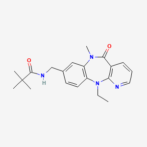 8-(N-(t-Butylcarbonyl)aminomethyl)-N11-ethyl-N6-methyl-6,11-dihydro-5H-pyrido(2,3-b)(1,5)benzodiazepin-5-one