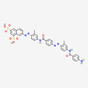 7-((4-(p-((4-(p-Aminobenzamido)-o-tolyl)azo)benzamido)-o-tolyl)azo)-1,3-naphthalenedisulfonic acid