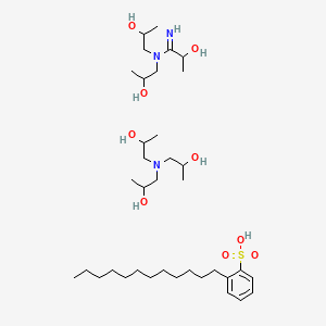 1-[bis(2-hydroxypropyl)amino]propan-2-ol;2-dodecylbenzenesulfonic acid;2-hydroxy-N,N-bis(2-hydroxypropyl)propanimidamide