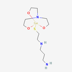 2,8,9-Trioxa-5-aza-1-germabicyclo(3.3.3)undecane, 1-((2-((3-aminopropyl)amino)ethyl)thio)-