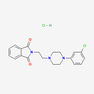 1H-Isoindole-1,3(2H)-dione, 2-(2-(4-(3-chlorophenyl)-1-piperazinyl)ethyl)-, hydrochloride