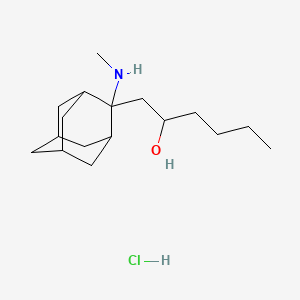 alpha-Butyl-2-(methylamino)tricyclo(3.3.1.1(sup 3,7))decane-2-ethanol hydrochloride