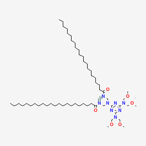 Docosanamide, N,N'-[[[4,6-bis[bis(methoxymethyl)amino]-1,3,5-triazin-2-yl]imino]bis(methylene)]bis-