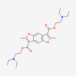 2,6-Dimethyl-benzo(1,2-b;4,5-b')difuran-3,7-dicarboxylic acid bis-(2-diethylamino-ethyl) ester