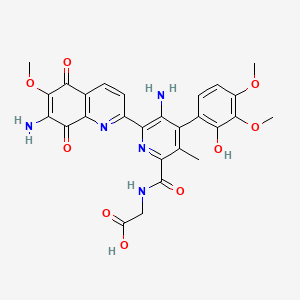 Streptonigrin carboxamidoacetic acid