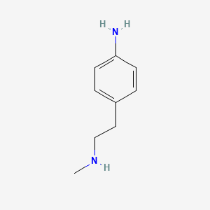 molecular formula C9H14N2 B1278489 4-(2-Methylamino-ethyl)-phenylamine CAS No. 32868-32-9