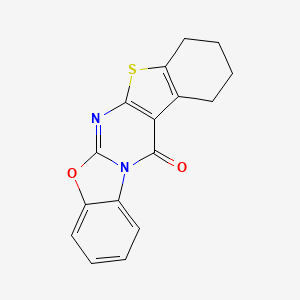 14-oxa-10-thia-1,12-diazapentacyclo[11.7.0.03,11.04,9.015,20]icosa-3(11),4(9),12,15,17,19-hexaen-2-one