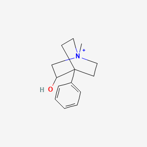 1-Methyl-4-phenyl-1lambda(5)-azabicyclo(2.2.2)octan-3-ol