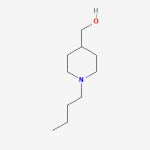 molecular formula C10H21NO B1278493 4-哌啶甲醇，1-丁基- CAS No. 148703-15-5