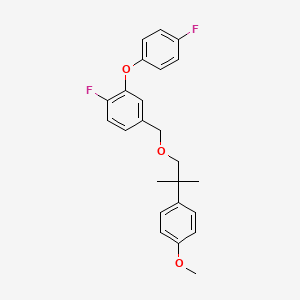 Benzene, 1-fluoro-2-(4-fluorophenoxy)-4-((2-(4-methoxyphenyl)-2-methylpropoxy)methyl)-