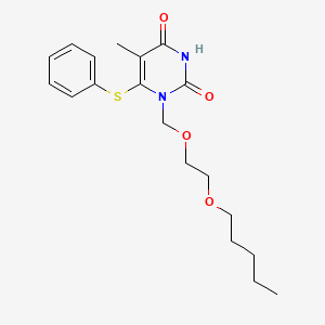 1-(((2-Pentyloxy)ethoxy)methyl)-6-(phenylthio)thymine