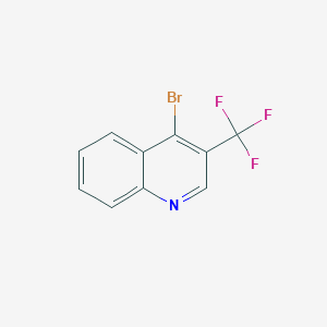 molecular formula C10H5BrF3N B1278517 4-Bromo-3-(trifluoromethyl)quinoline CAS No. 590371-97-4