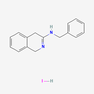 3(2H)-Isoquinolinimine, 1,4-dihydro-N-(phenylmethyl)-, hydriodide