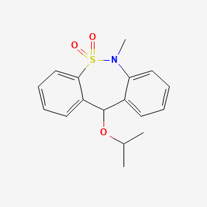 6,11-Dihydro-6-methyl-11-(1-methylethoxy)dibenzo(c,f)(1,2)thiazepine 5,5-dioxide