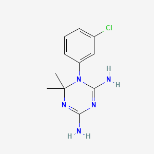 1,3,5-Triazine-2,4-diamine, 1-(3-chlorophenyl)-1,6-dihydro-6,6-dimethyl-