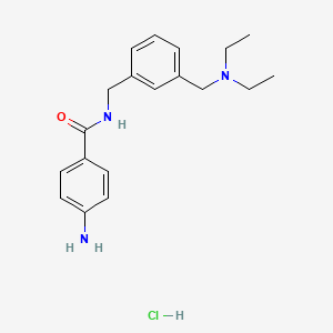 Benzamide, p-amino-N-(m-((diethylamino)methyl)benzyl)-, hydrochloride